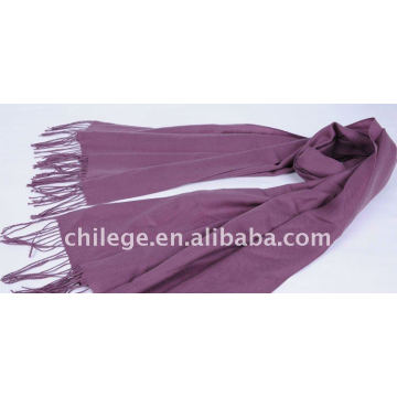 woman 100%wool twill plain solid color purple scarfs shawls pashmina